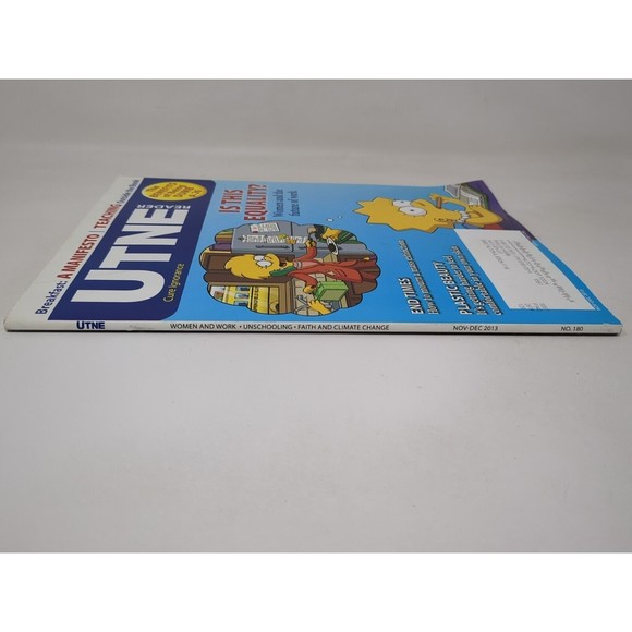 Utne Reader Magazine 130 2013 The Simpsons Lisa Cover Art Feminism Women Vintage - Picture 6 of 12